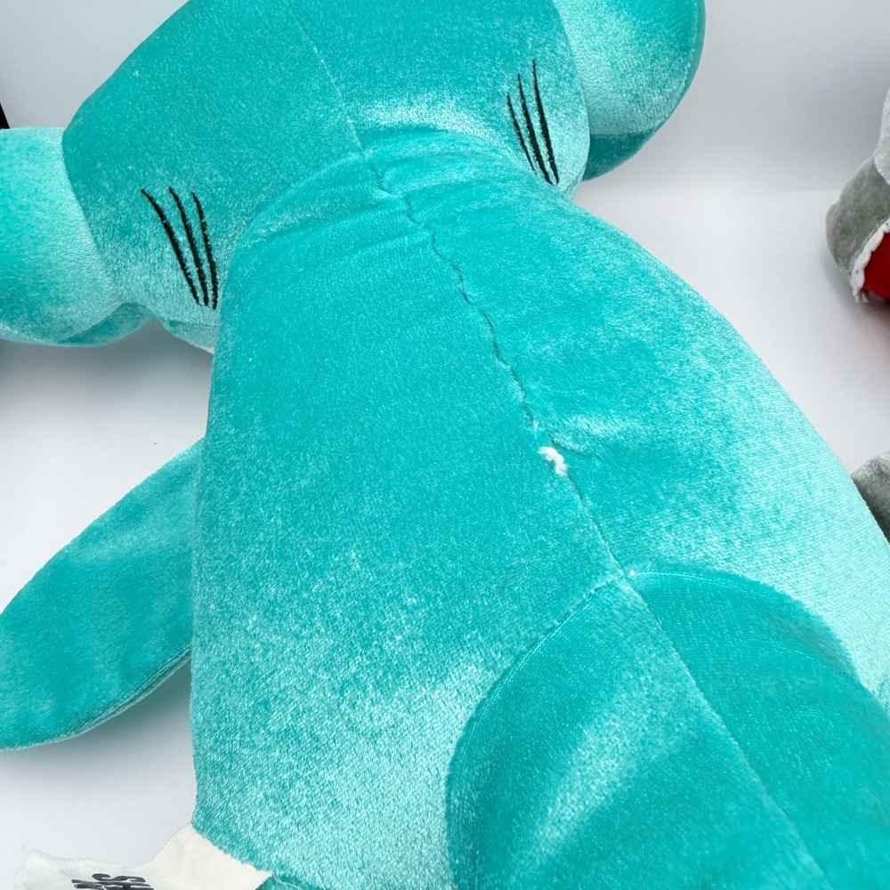 Build-A-Bear Shark Week Hammerhead and Great White Shark Plush Set 15 Inch - Picture 9 of 14
